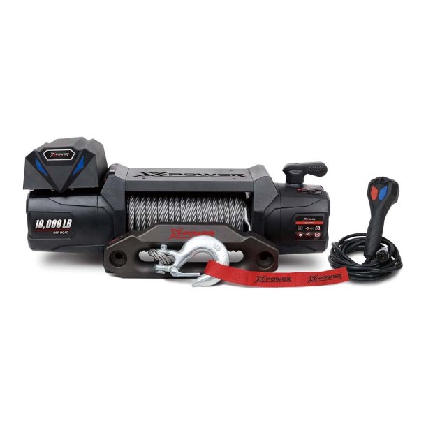 X-Power 10000 el-trkspil 4536 Kg. 12V med wire 8,5mm x 25m, IP68 vandtt