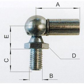 Kugleled WG CS13x25 t/GF10