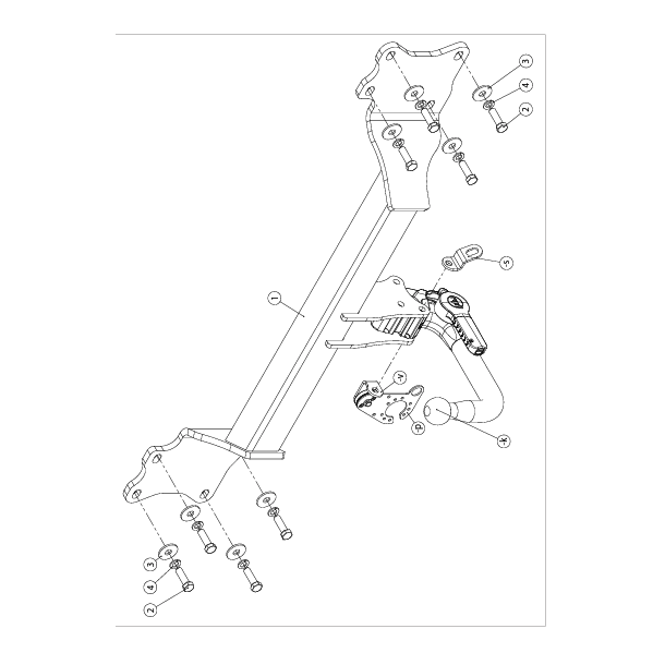 Skjult avtakbart tilhengerfeste for  Audi Q7 + Audi Q7 Hybrid. rg. 08/2015 -
