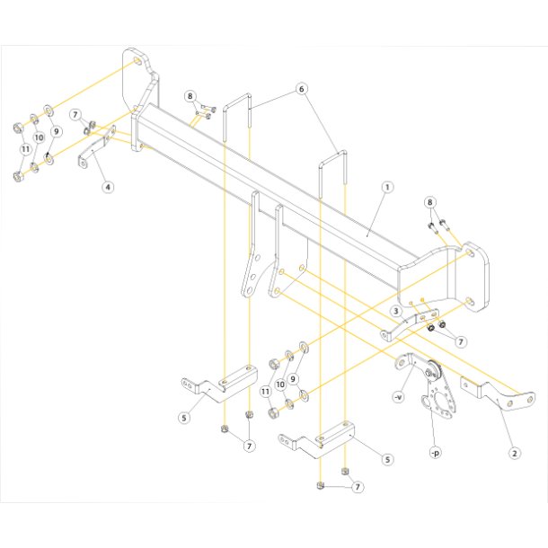 Dold avtagbar dragkrok till BMW i5 Typ G60 rg. 23/07 -