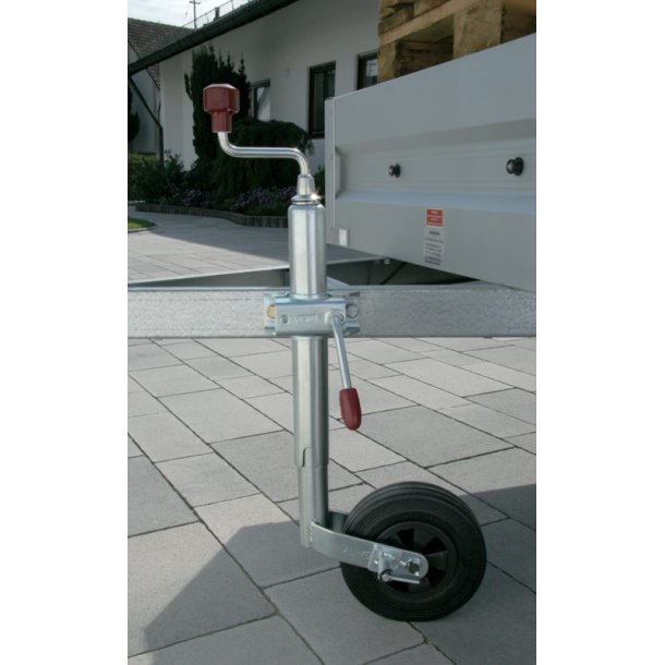 AL-KO soft gummi galvaniseret nsehjul - stttehjul med 'PINSTOP'. Hjul str. 200 x 50.