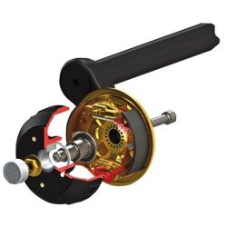 AL-KO AAA Premium bremser. Eftermonteringss�t til bremse 2361 - 4 huls ankerplade.