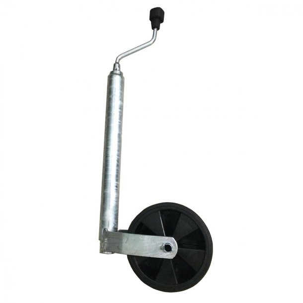 Stttehjul 48 mm. 150 Kg. 220x70 mm. fastgummihjul, plastflg