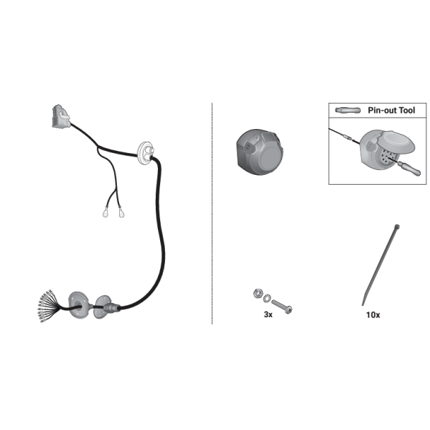 13 polet elektrisk sett for Mercedes EQA + Mercedes EQB for modeller, UTARBEIDT MED MODUL r. 11/202