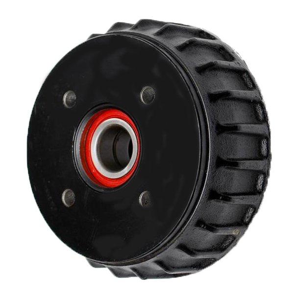 Euro Plus bremsetromle 160x35 mm til AL-KO - monteret med compaktleje 30/60-37. Type 1637.
