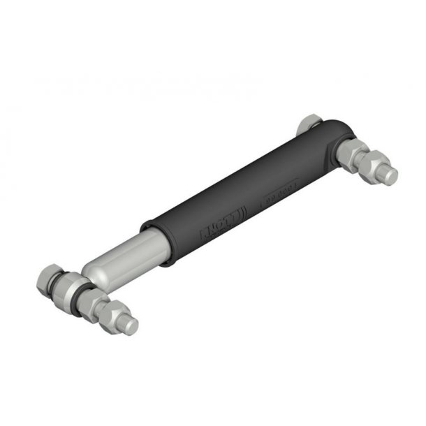 Hjulstddmper Knott  enkeltaksel 1600 kg. tandemaksel 3200Kg lngde 220-335 mm. med bolt og mtrik.