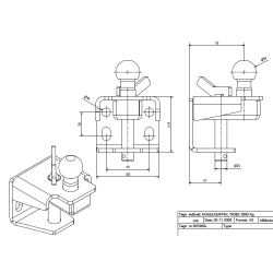 Ball/gaffel drag - 3500 kg.