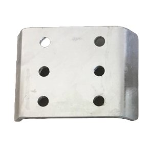 Dykplate med 3 rader med hull 90 X 50 mm.