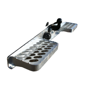 Todelt universal trinn for varebiler uten ryggesensor. 