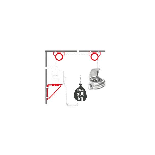 AL-KO garage-sats fr vinsch, Fr vggmontage vgrtt eller lodrtt