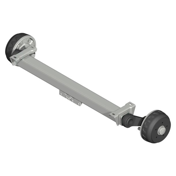KNOTT aksling til tilhenger med bremse - Ml A. 1200 mm. B. 55 mm. C. 1650 mm