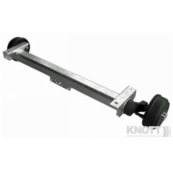 KNOTT trailer aksel med bremse - Ml A. 1400 mm. B. 55 mm. C. 1850 mm