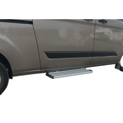 Universal sidetrinn i aluminium for inngangsdr p venstre og hyre side, passer alle biler.