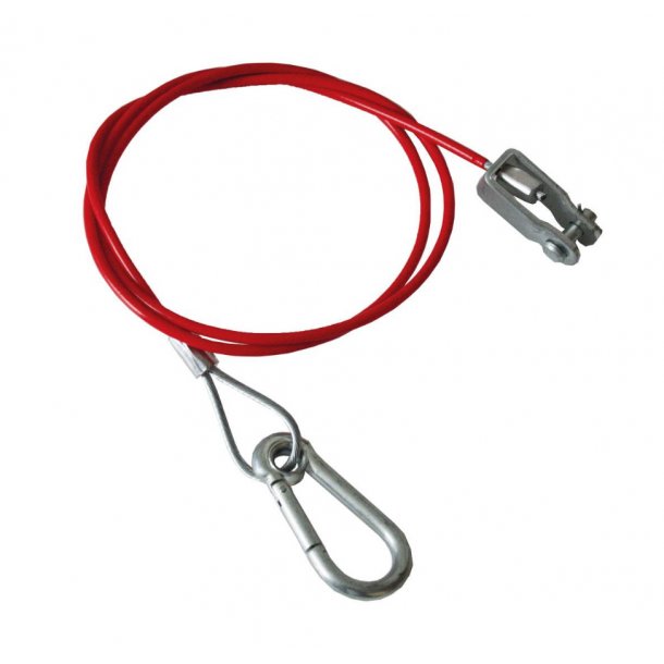 JS TrailerParts sikkerhedswire. Lngde 1200mm