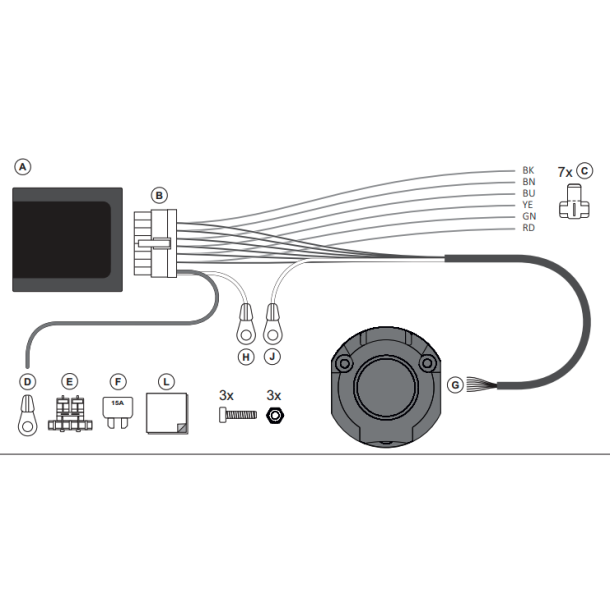  7 polet universal elektronisk elsett 