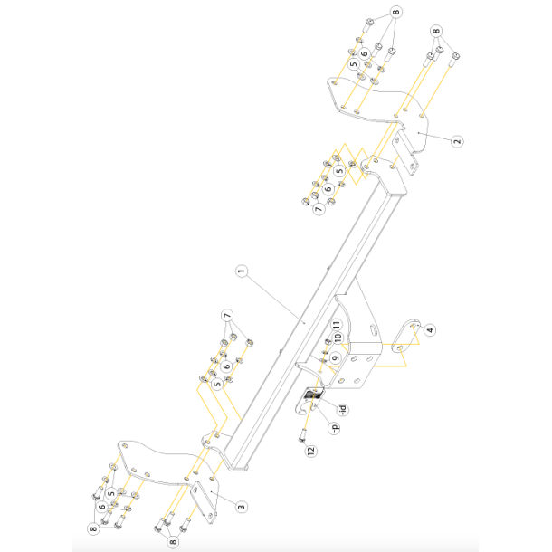 Fast anhngertrk til Maxus T90 EV Pick-up rgang. 09/2022 -