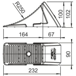 Alko stopp blokk for tilhenger &amp; campingvogn.