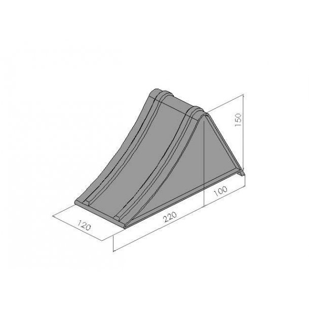 Stopkjegle i galvanisert stl excl. holder