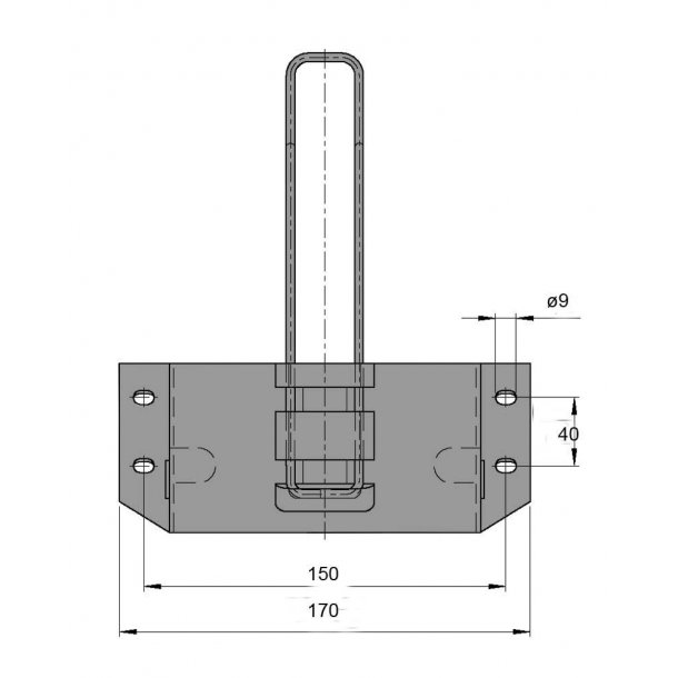 Holder for stopp blokk 3-244374