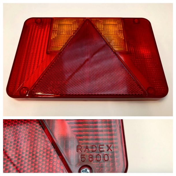 Baglygte glas Hjre Radex 5800/5900/5901