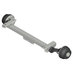 KNOTT trailer aksel med bremse - Ml A. 1100 mm. B. 55 mm. C. 1550 mm