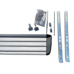 Universal sidetrinn i aluminium for inngangsdr p venstre og hyre side, passer alle biler.