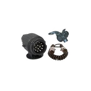 Stik, adapter til trailer, ledning og tilbehør.