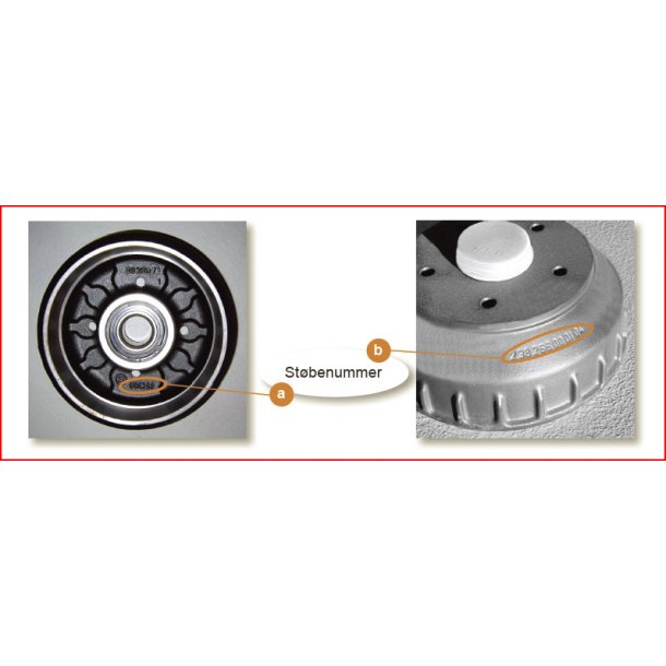 Bremsetrommel 230x60 mm. til AL-KO - 5 stk. hjulbolte 12 mm (112x5). Type 2361.